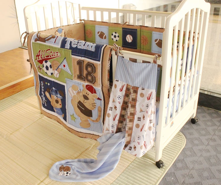 Animal Fun Quilted Baby Bedding Crib Nursery Set Little Pea In A Pod
