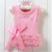 0-24M Baby Girls Kids Pink Bodysuit Princess One-piece Shirt Tops Dress Costume
