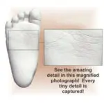 1 Set Silver Gold 3D Plaster Handprints Footprints Baby Hand & Foot Casting Mini Kit Keepsake Gifts - Image 5