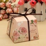 10 Pcs Floral Paper Candy Boxes Chocolate Box For Guest Wedding Favor Baby Shower Gift With Ribborns 4 Styles - Image 2