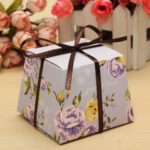 10 Pcs Floral Paper Candy Boxes Chocolate Box For Guest Wedding Favor Baby Shower Gift With Ribborns 4 Styles - Image 4