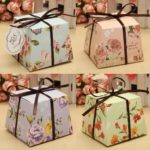 10 Pcs Floral Paper Candy Boxes Chocolate Box For Guest Wedding Favor Baby Shower Gift With Ribborns 4 Styles - Image 5