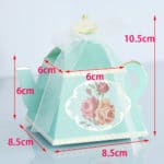 100/50 PCS Royal Teapot Wedding Gift Candy Box Baby Shower Favors Gift Paper Boxes Kids Birthday Party Supplies Pink Blue Red - Image 4