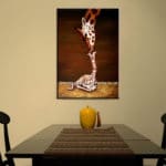 Oil Painting on Canvas Giraffe Mother And Baby Wall Art 100% Handpainted Oil Paintings Wall Picture Animal - Image 3