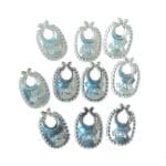 1000PCS bib style acrylic rhinestone applique baby shower decoration baby scrapbook embellishment diy craft accessory - Image 3