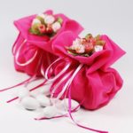 100pcs Deluxe Romantic Organza Candy Bags With Flower&Ribbon For Wedding Party Baby Shower Favor - Image 3