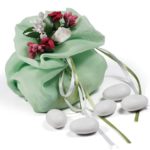 100pcs Deluxe Romantic Organza Candy Bags With Flower&Ribbon For Wedding Party Baby Shower Favor - Image 6