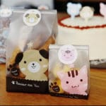 100pcs Puppy/Kitten Pressent DIY Cookie Bags Plastic Gift Bags Baby Shower Favors Souvenirs Kids Birthday Party Decorations