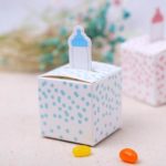 100pcs/lot Nursing Bottle Pattern pink blue Birthday boy baby shower Candy Box Gift Packaging Chocolate Boxes Baby Shower Favor - Image 6