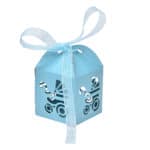 10Pcs Party Gift Holder Baby Shower Candy Boxes with Ribbon Carriage Shape Shower Favor box For Bomboniere Wedding Anniversary