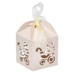10Pcs Party Gift Holder Baby Shower Candy Boxes with Ribbon Carriage Shape Shower Favor box For Bomboniere Wedding Anniversary - Image 6