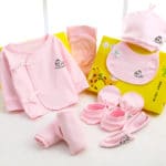 10pcs/set New Born Baby Gift Set Girl Clothes Cotton Infant Baby Boy Clothing Sets Pants Leggings Newborn Set Baby Cap Bibs Suit - Image 4