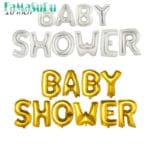 10pcs/set letter balloon BABY SHOWER  foil balloon gold/silver/pink/blue  birthday/party decoration for baby - Image 2