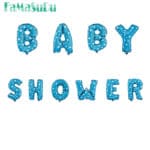 10pcs/set letter balloon BABY SHOWER  foil balloon gold/silver/pink/blue  birthday/party decoration for baby - Image 4