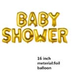 10pcs/set letter balloon BABY SHOWER  foil balloon gold/silver/pink/blue  birthday/party decoration for baby - Image 5