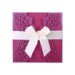 12PCS 5Color Laser Flora Printable 250g Wedding Invitation Cards Kit Bowknot Party Souvenirs Wedding Decor Convite do casamento - Image 5