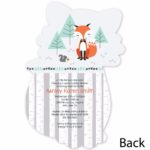 12PCS Mr/Miss Foxy Fox Party Invitations Personalized Party Decorations for Baby Showers - Foxy Fox Invitation - Image 2