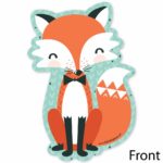 12PCS Mr/Miss Foxy Fox Party Invitations Personalized Party Decorations for Baby Showers - Foxy Fox Invitation - Image 3