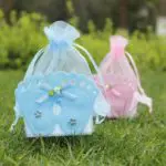 12Pcs Wedding Decorations Baby Shower Gift Bags Baby Shower Favors Bags With Baby Feet Decorative - Image 2