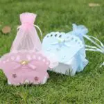 12Pcs Wedding Decorations Baby Shower Gift Bags Baby Shower Favors Bags With Baby Feet Decorative - Image 4