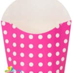 12pcs/lot Polka Dot Baby Blue French Fry Boxes for BBQ Kid's Birthday Party Baby Shower Favors - Image 2
