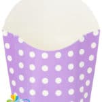12pcs/lot Polka Dot Baby Blue French Fry Boxes for BBQ Kid's Birthday Party Baby Shower Favors - Image 3