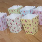 12pcs/lot Rose Flower Popcorn Box paper box for party decoration baby happy birthday party supplies favor baby shower Favors - Image 4