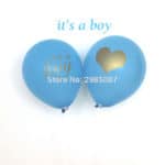 12pcs/lot baby shower balloons its a boy it's a girl oh baby printed ballons babyshower decorations party supply - Image 2