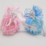 12pcs/set Birthday Baby Shower Party Favor Yarn Basket Candy Box with Ribbons DIY Bear Pattern Christening Boy Girl Gift - Image 2