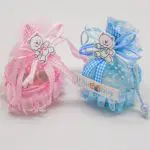 12pcs/set Birthday Baby Shower Party Favor Yarn Basket Candy Box with Ribbons DIY Bear Pattern Christening Boy Girl Gift - Image 2