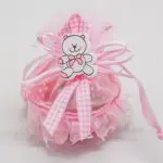 12pcs/set Birthday Baby Shower Party Favor Yarn Basket Candy Box with Ribbons DIY Bear Pattern Christening Boy Girl Gift - Image 4