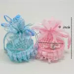 12pcs/set Birthday Baby Shower Party Favor Yarn Basket Candy Box with Ribbons DIY Bear Pattern Christening Boy Girl Gift - Image 6