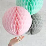 15pcs Decorative Tissue Paper Honeycomb Balls Flower Pastel Birthday Baby Shower Wedding Holiday Party Decoration Size 6" 8" 10"