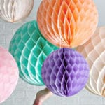 15pcs Decorative Tissue Paper Honeycomb Balls Flower Pastel Birthday Baby Shower Wedding Holiday Party Decoration Size 6" 8" 10" - Image 2