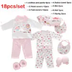 18 Pcs/lot Fashion Newborn Baby gift Sets Infant Clothing Unisex baby boy and girl Suits Baby Outfits For 0-24 Month Wear TZ-005 - Image 2