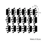 18Pcs/set 4*7cm Cartoon Princess Crown Removable Mirror Wall Stickers Baby Kids Bedroom Home Decor Wall Art Decal Wallpaper 9Z - Image 2