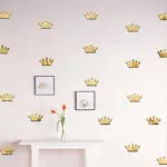 18Pcs/set 4*7cm Cartoon Princess Crown Removable Mirror Wall Stickers Baby Kids Bedroom Home Decor Wall Art Decal Wallpaper 9Z - Image 4