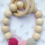 1Pc Teething Baby Natural Round Wood Bracelet Baby Newborn Mom Kids Wooden Teether Toy Newborn Baby Products - Image 3