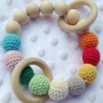 1Pc Teething Baby Natural Round Wood Bracelet Baby Newborn Mom Kids Wooden Teether Toy Newborn Baby Products - Image 4