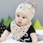 2 pcs / set  Hot Sale Newborn Hats bibs Baby Boy Girls Cap  toddler Infant Lovely Rabbit Beanie baberos - Image 4