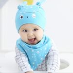 2 pcs / set  Hot Sale Newborn Hats bibs Baby Boy Girls Cap  toddler Infant Lovely Rabbit Beanie baberos - Image 6