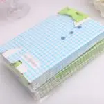 20 pcs My Little Man Blue Green Bow Tie Birthday Boy Baby Shower Favor Candy Treat Bag Wedding Favors Candy Box gift Bags - Image 3