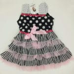 2015 Baby girls summer style dress baby clothing birthday party vestidos infantil newborn robe dots lace tutu dress - Image 2