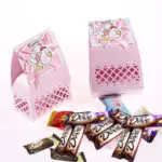 2016 New Arrival Lovely New Baby Birthday Candy Box Baby Shower Favor Paper Kraft Hollow Candy Bag 60pcs/lot Free Shipping - Image 3