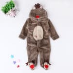 2016 New Christmas Deer Baby Boy Winter Clothes Thickening Baby Rompers Cartoon Baby Girl Winter Coverall Hooded Baby Clothing - Image 2