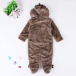 2016 New Christmas Deer Baby Boy Winter Clothes Thickening Baby Rompers Cartoon Baby Girl Winter Coverall Hooded Baby Clothing - Image 3