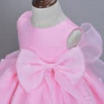 2016 New Hot Sell Pink Baby Girls Dress 3D Flower Applique Tutu Baby Dresses For 1-2 Years Birthday Party  Free Shipping - Image 6