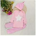 2016 Newborn Baby Gift Set Cotton Baby Brand Clothing 3 Pcs Fashion Clothing Infant Girl Clothes Star Baby Boy Outfit - Image 3