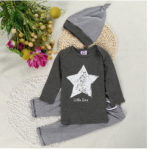 2016 Newborn Baby Gift Set Cotton Baby Brand Clothing 3 Pcs Fashion Clothing Infant Girl Clothes Star Baby Boy Outfit - Image 4