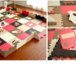 2016 Promotion Sale Tapete Infantil Lovely Eva 30*30cm 12pcs/set Puzzle Carpet Baby Play Mat With Fenced Floor Children Mosaic